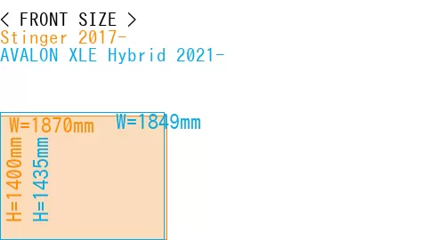 #Stinger 2017- + AVALON XLE Hybrid 2021-